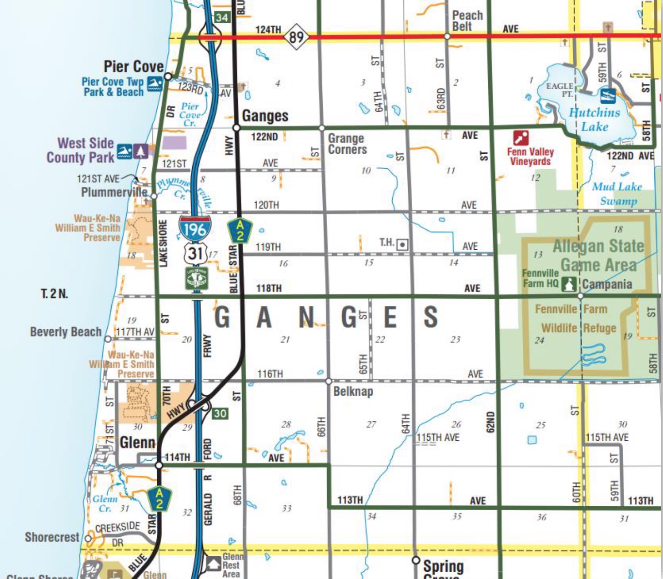Ganges Township Zoning Map Overview
